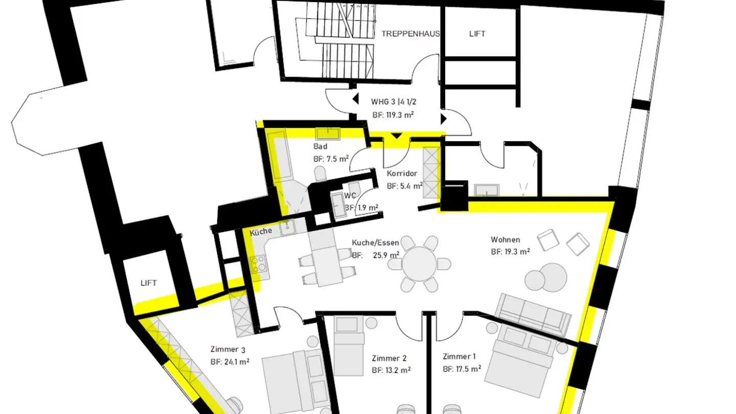 Appartement à louer - Marktgasse 1, 5620 Bremgarten AG - Photo 2