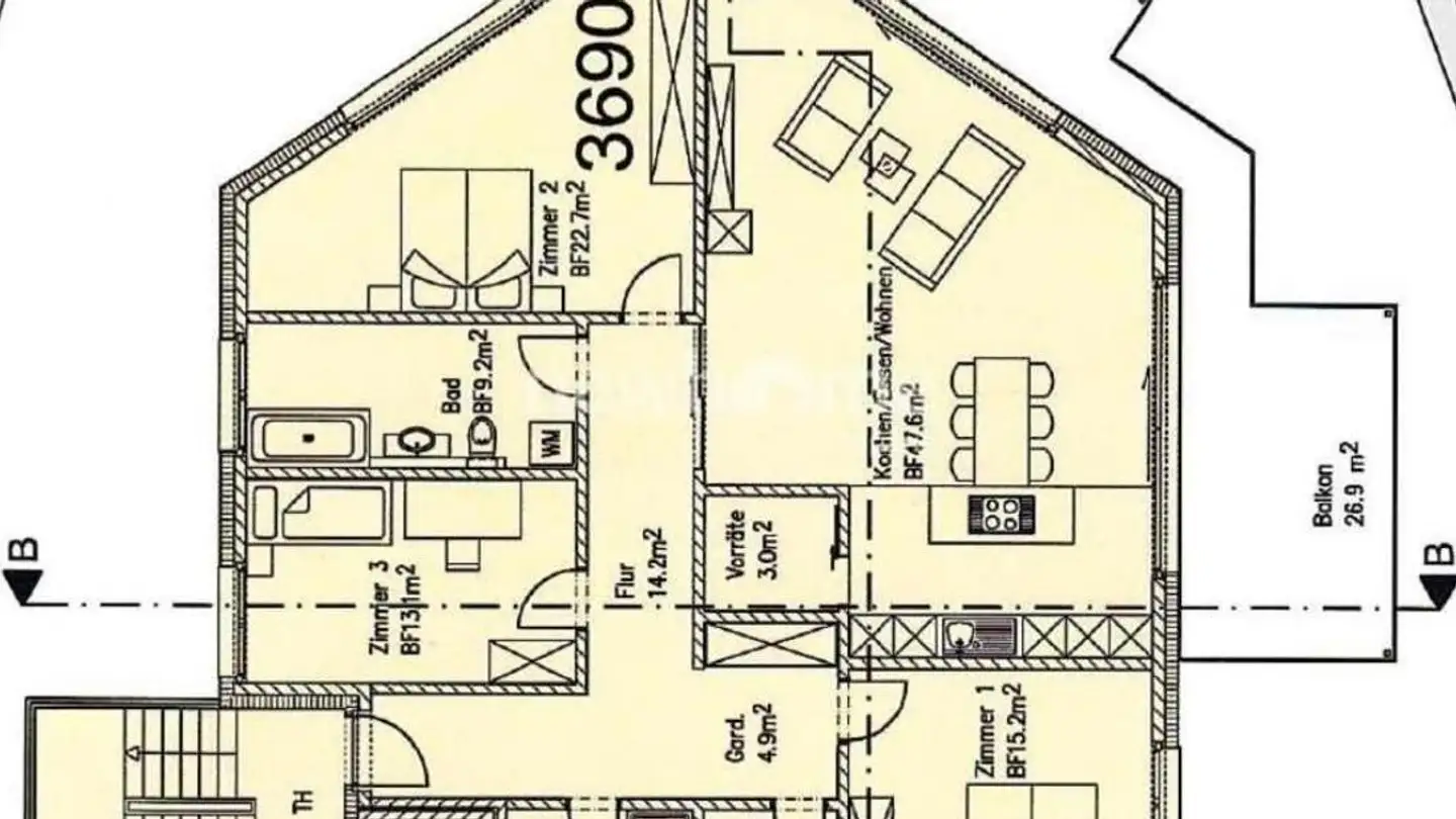 Appartement à louer - 9478 Azmoos - Photo 2