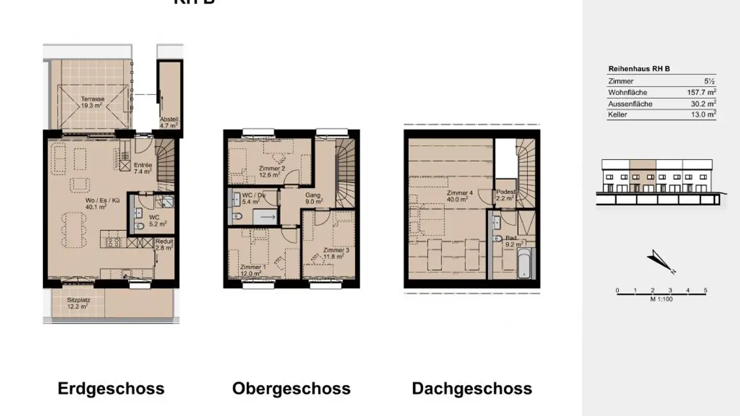 Reihenhaus mieten - Dorfstrasse 13, 5725 Leutwil - Foto 4