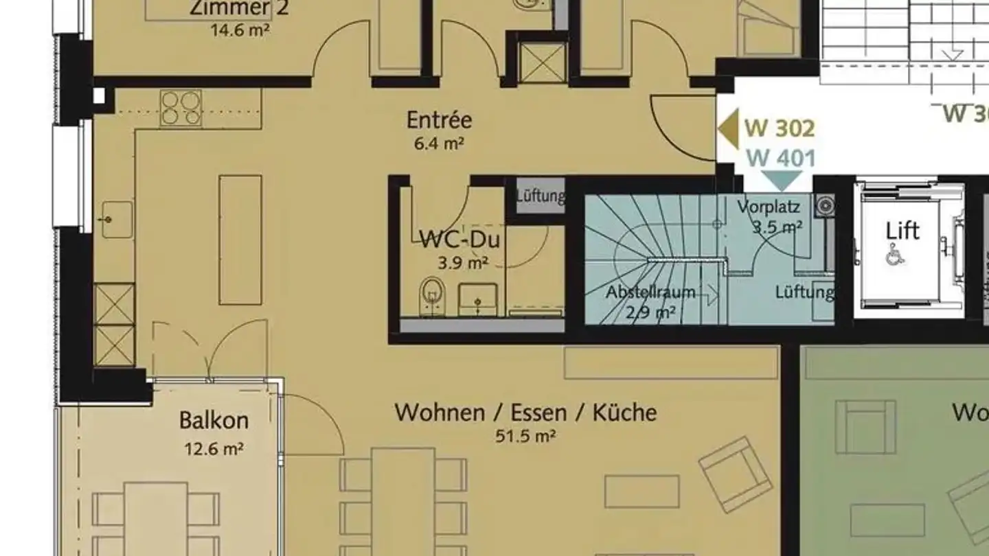 Wohnung mieten - Rankstrasse 23, 8302 Kloten - Foto 3