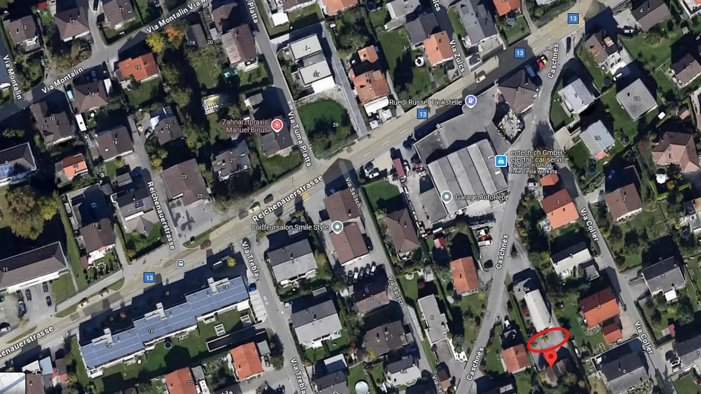 Parkplatz im Freien mieten - Caschnés 5, 7013 Domat/Ems