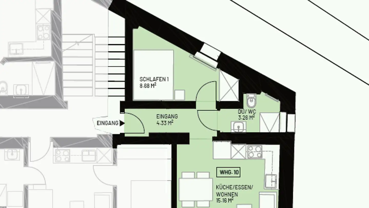 Wohnung mieten - Oberfeldstrasse 2, 9445 Rebstein - Foto 2