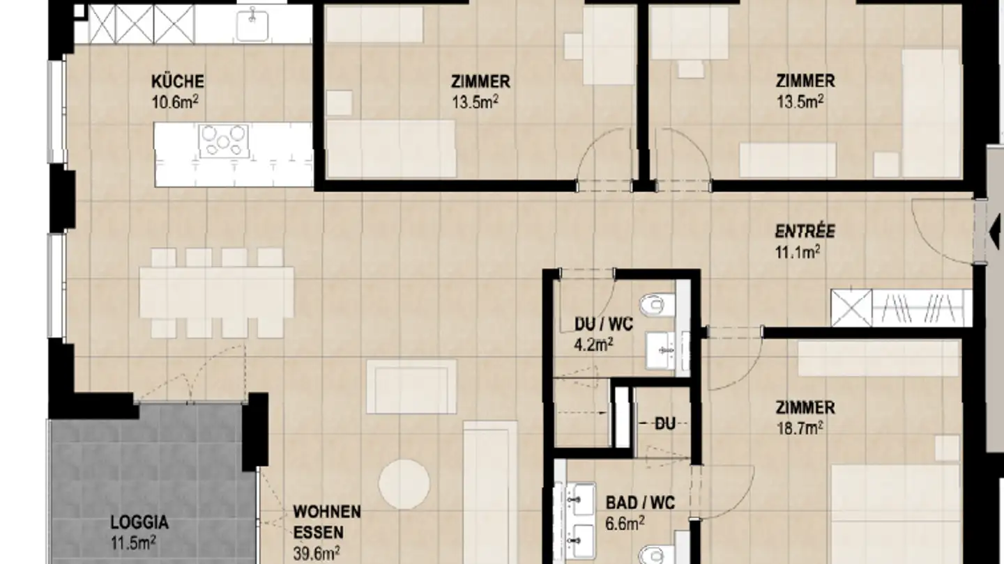 Wohnung mieten - Dorfstrasse 7, 8471 Rutschwil (Dägerlen) - Foto 3