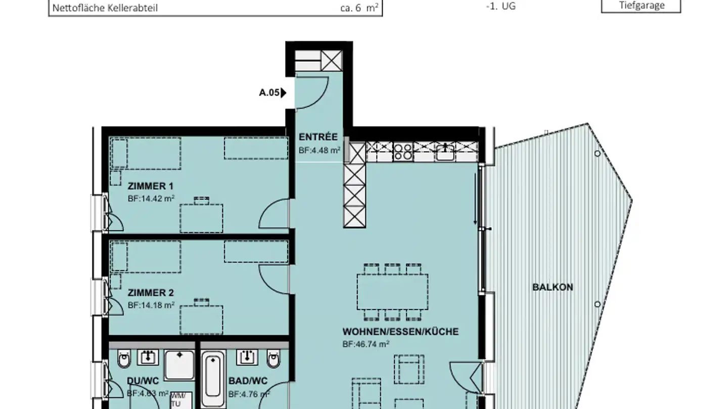 Appartement à louer - Käsereistrasse 2, 8919 Rottenschwil - Photo 2