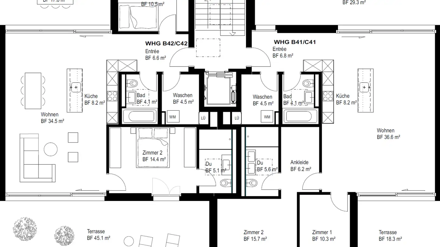 Appartement en terrasse à louer - Im Kessler 5, 8902 Urdorf - Photo 4