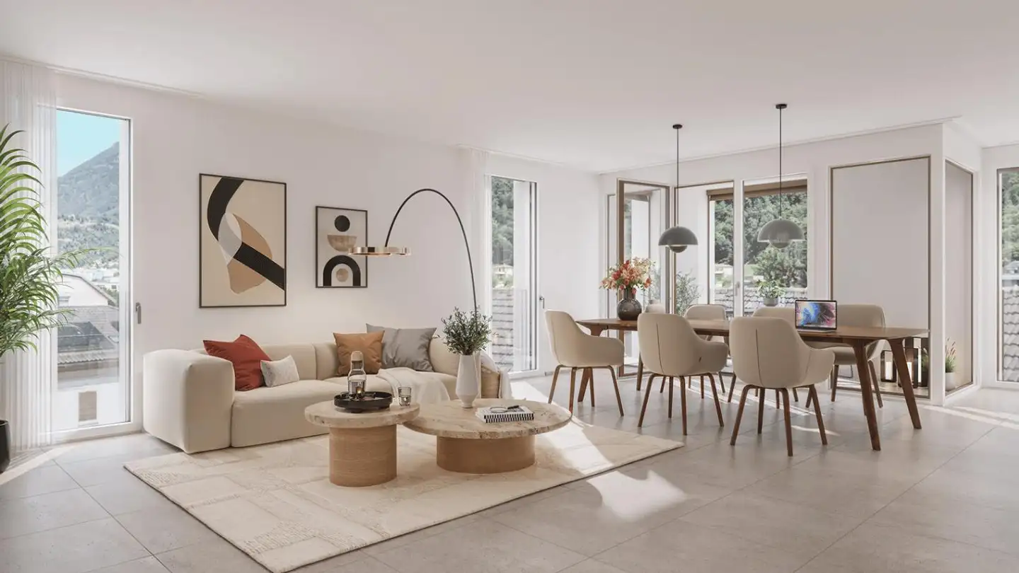 Appartement à louer - Viale C. Olgiati, 6512 Giubiasco