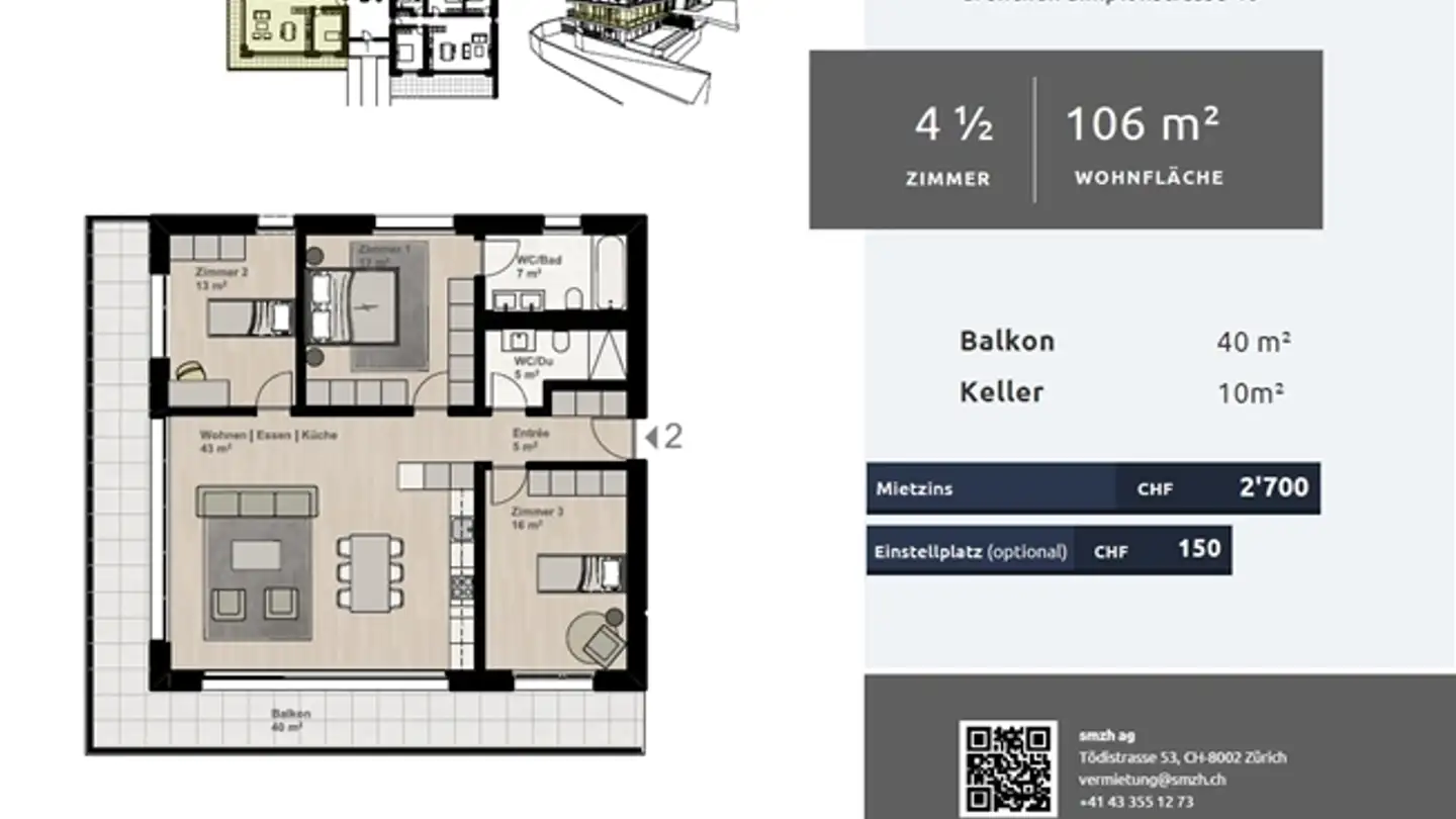 Appartement à louer - Simplonstrasse 48, 2540 Grenchen - Photo 2