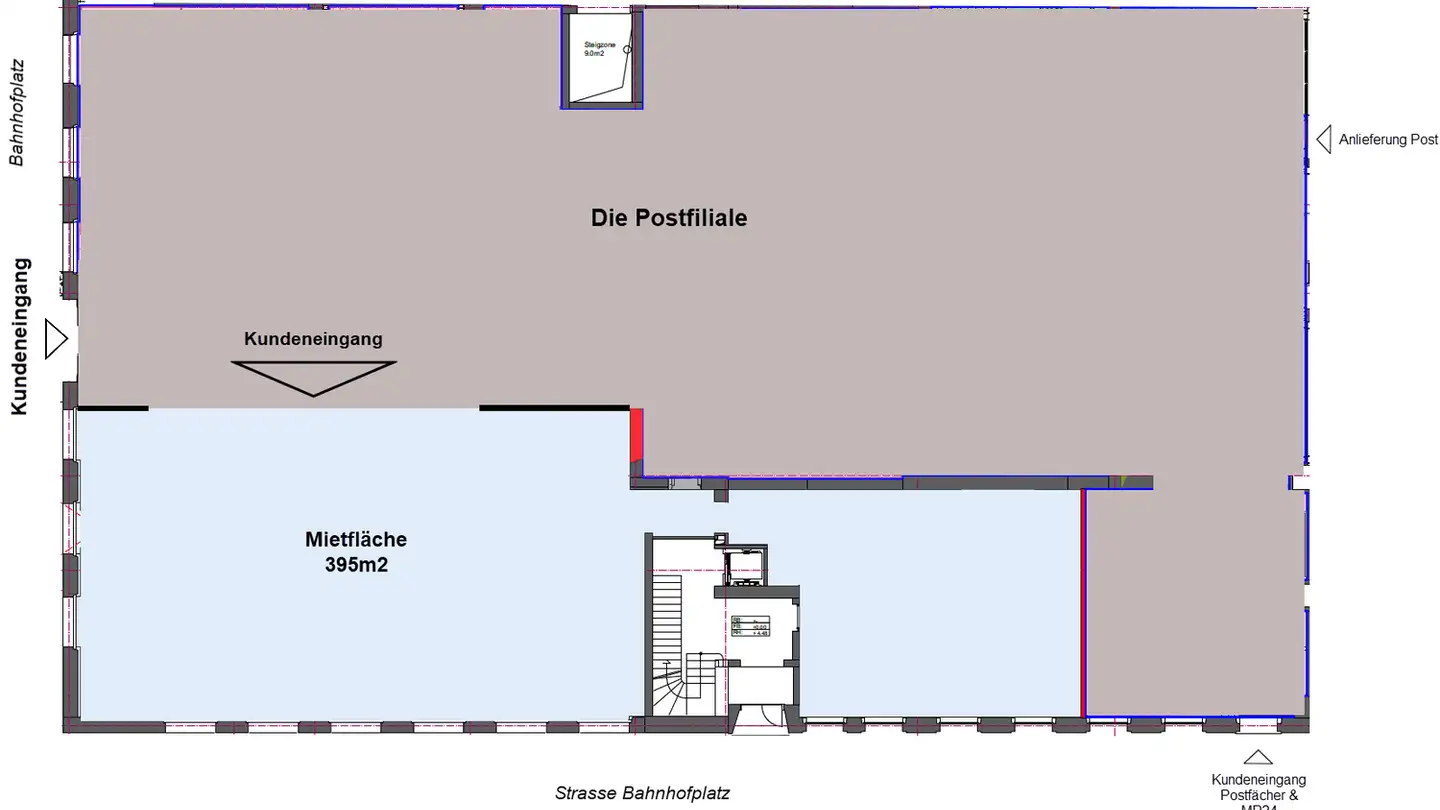 Geschäft mieten - Place De La Gare / Bahnhofplatz 2, 2502 Biel/Bienne - Foto 3