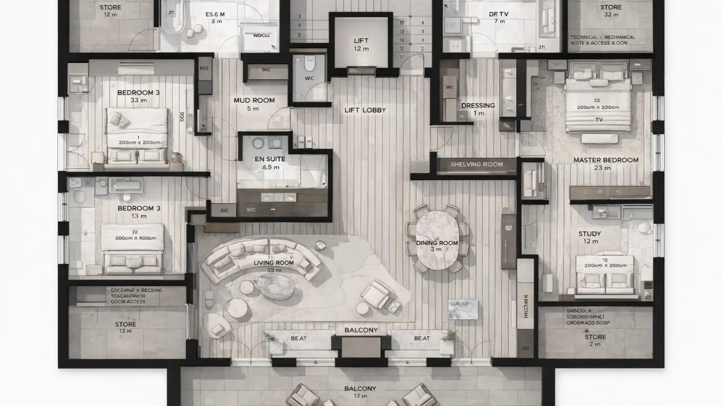 Penthouse kaufen - 3780 Gstaad - Foto 3