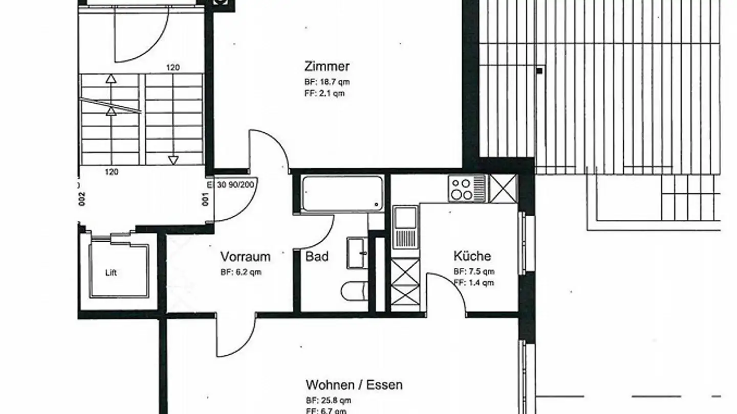 Appartement à louer - Seestrasse 11, 8610 Uster