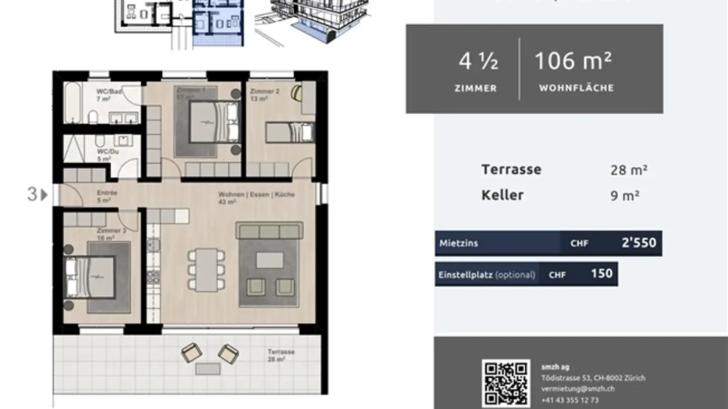 Apartment for rent - Simplonstrasse 48, 2540 Grenchen - Photo 2