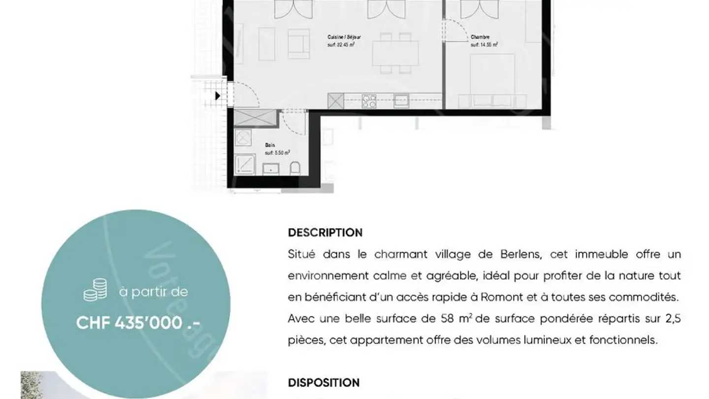 Apartment for sale - Route De Massonnens 6, 1680 Berlens - Photo 4