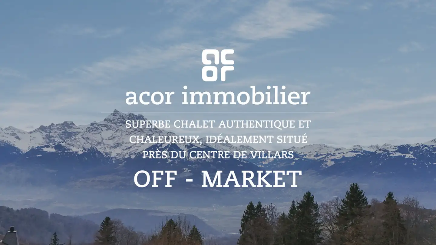 Chalet à vendre - 1884 Villars-sur-Ollon