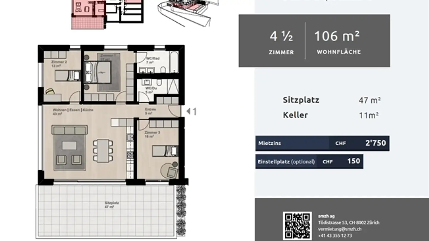 Apartment for rent - Simplonstrasse 48, 2540 Grenchen - Photo 2