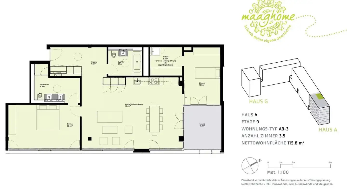 Wohnung mieten - Naphtastrasse 10, 8005 Zürich - Foto 2