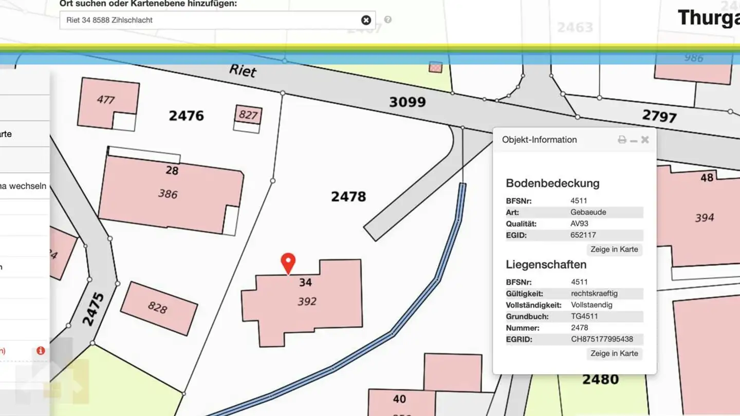 Constructible plot for sale - Rieterstrasse 34, 8588 Zihlschlacht