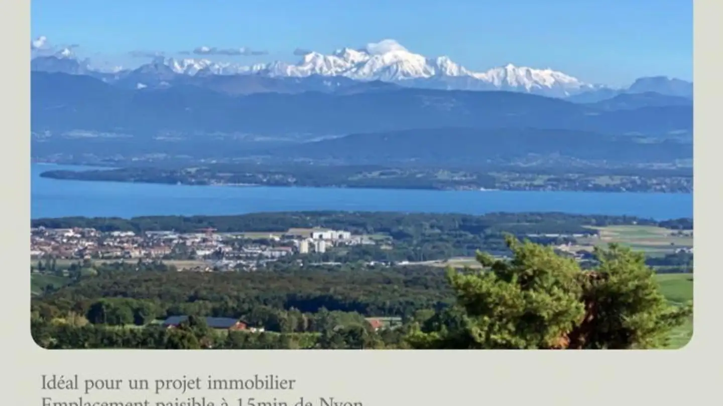 Constructible plot for sale - 1260 Nyon
