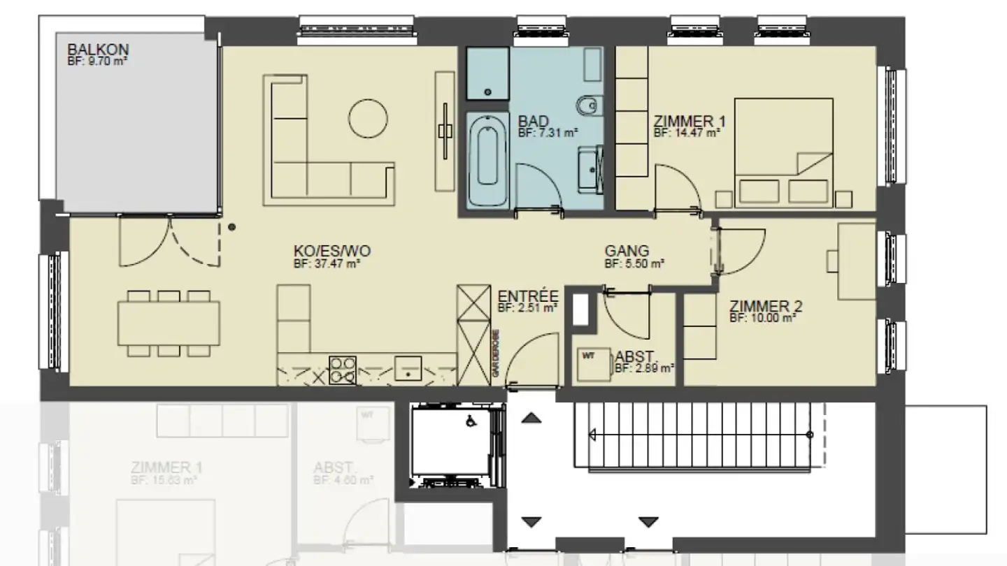 Appartamento in affitto - Bettenstrasse, 9445 Rebstein - Photo 4