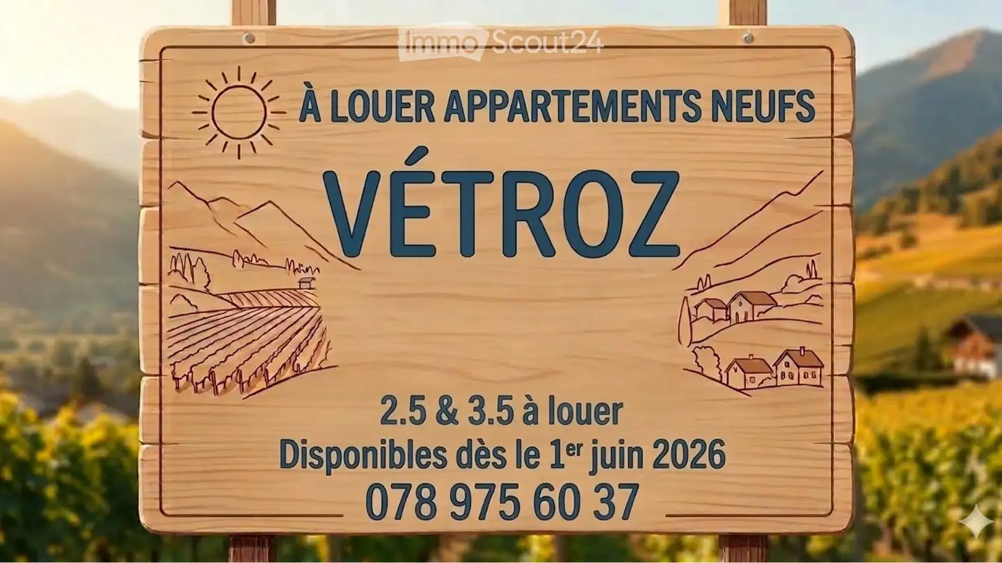 Appartement à louer - 1963 Vétroz