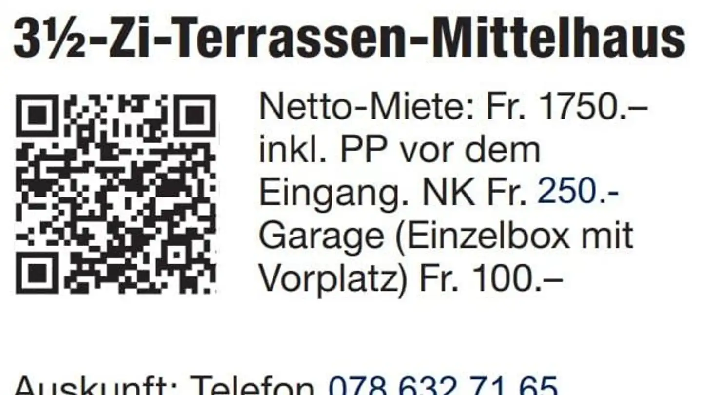 Reihenhaus mieten - Bözachstrasse 15, 5013 Niedergösgen