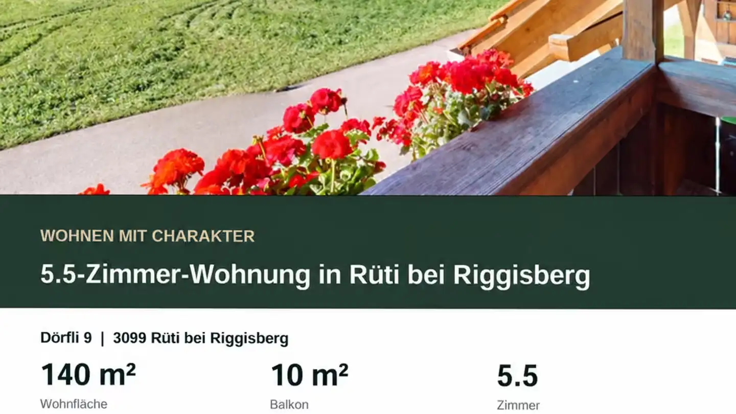 Appartement à louer - Dörfli 9, 3099 Rüti b. Riggisberg