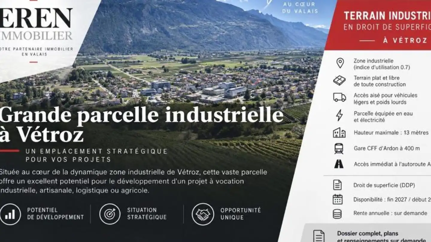 Proprietà industriale in vendita - 1963 Vétroz