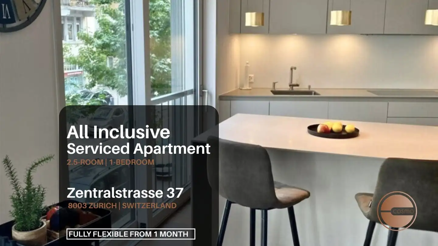 Appartement meublé à louer - Zentralstrasse 37, 8003 Zürich