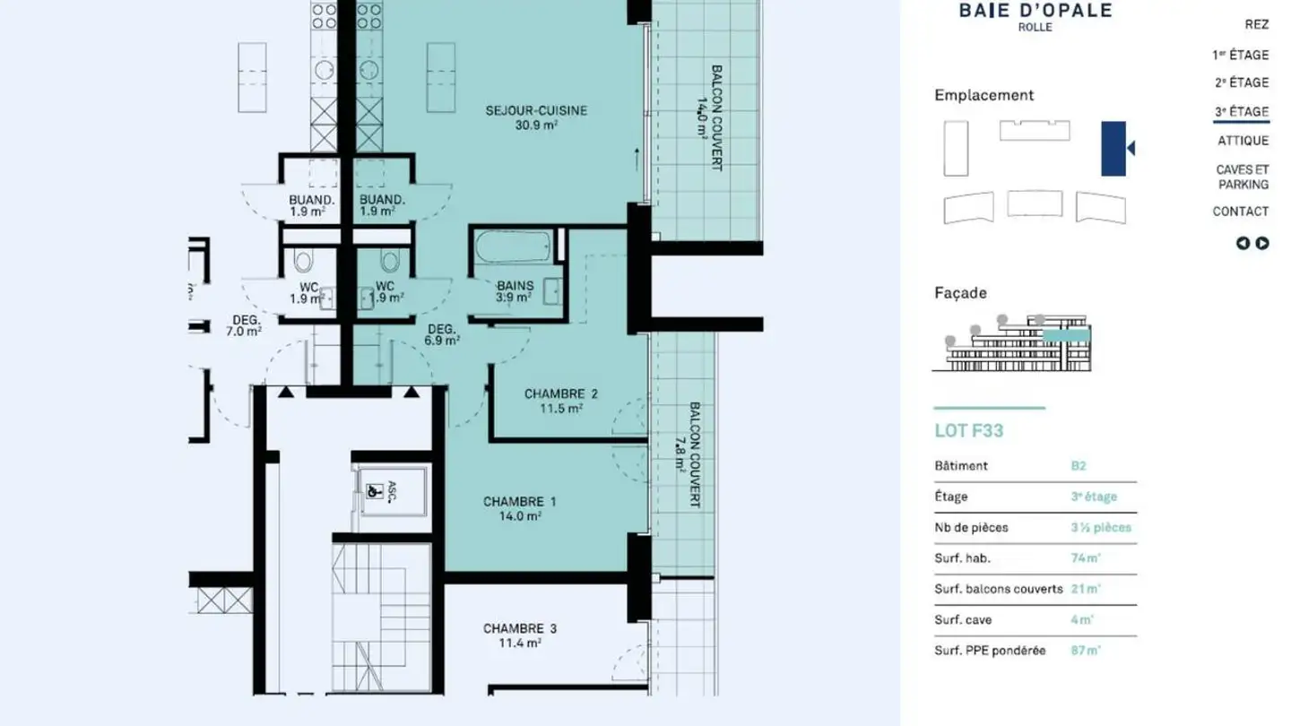 Appartement à vendre - 1180 Rolle - Photo 2