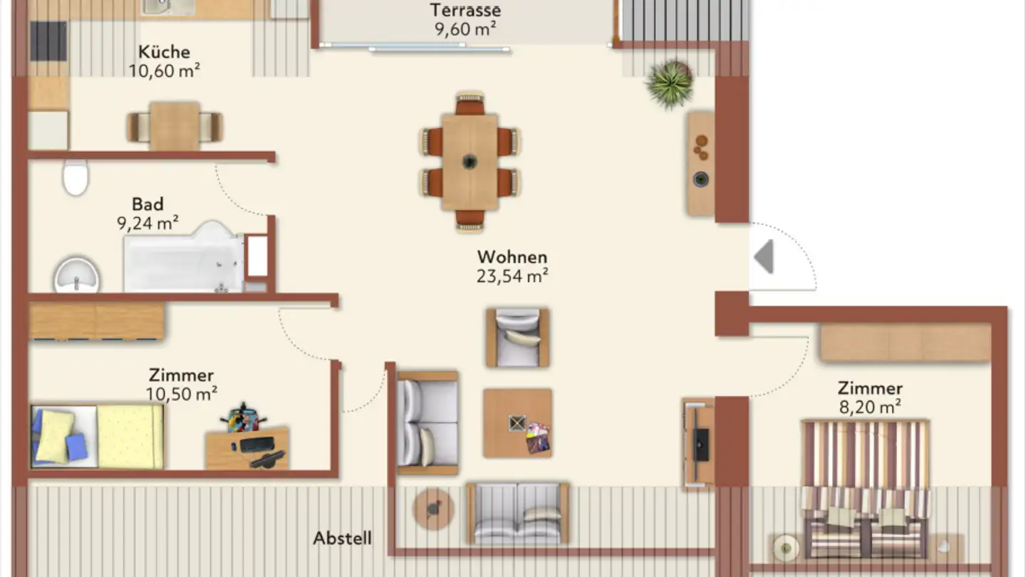 Apartment for rent - Dorfstrasse 7, 6260 Reidermoos - Photo 4