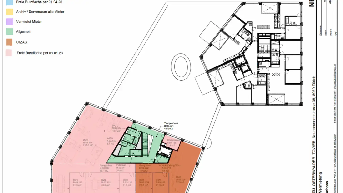 Spazio ufficio in affitto - Neunbrunnenstrasse 40, 8050 Zürich - Foto 3