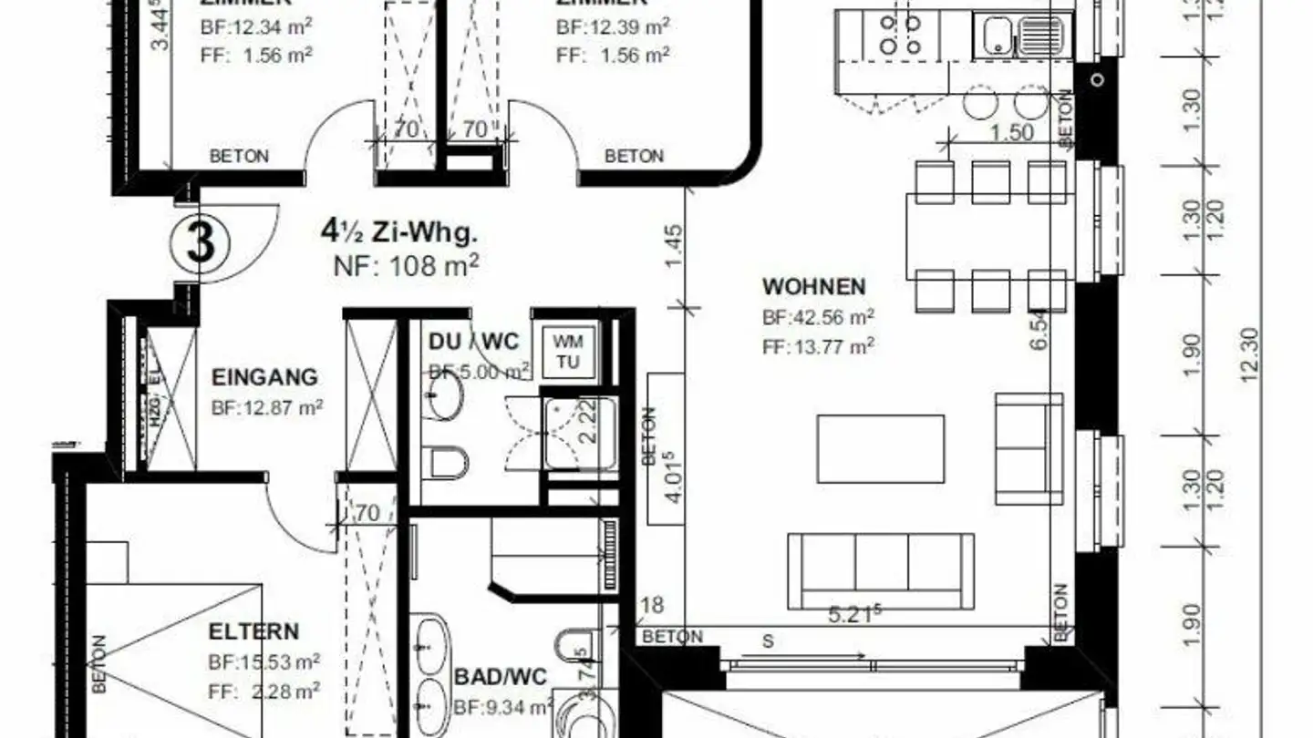 Apartment for rent - Brunnenweg 3, 8471 Oberwil (Dägerlen) - Photo 4