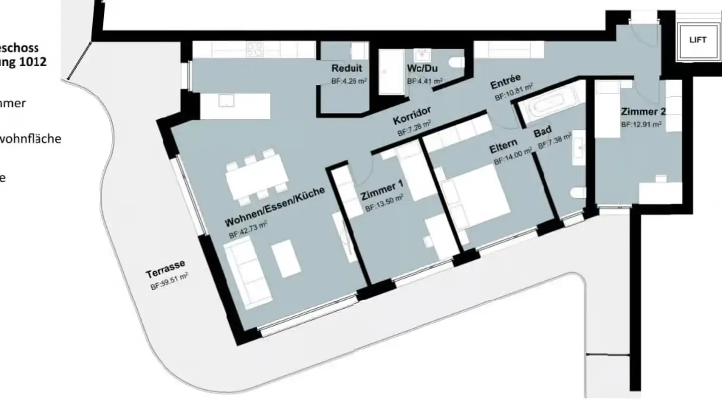 Appartement à louer - Chamberweg 2, 4628 Wolfwil