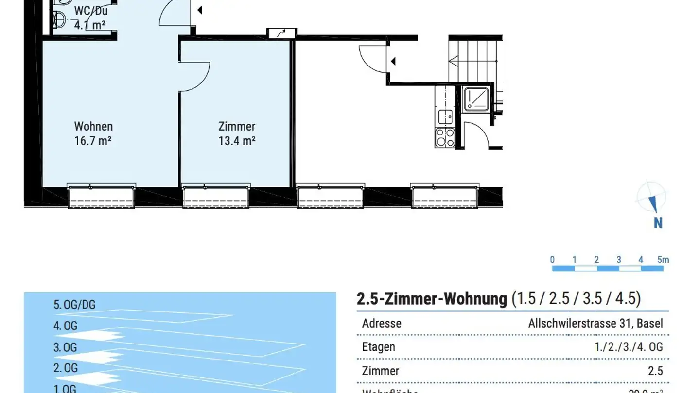 Apartment for rent - Allschwilerstrasse, 4055 Basel - Photo 4