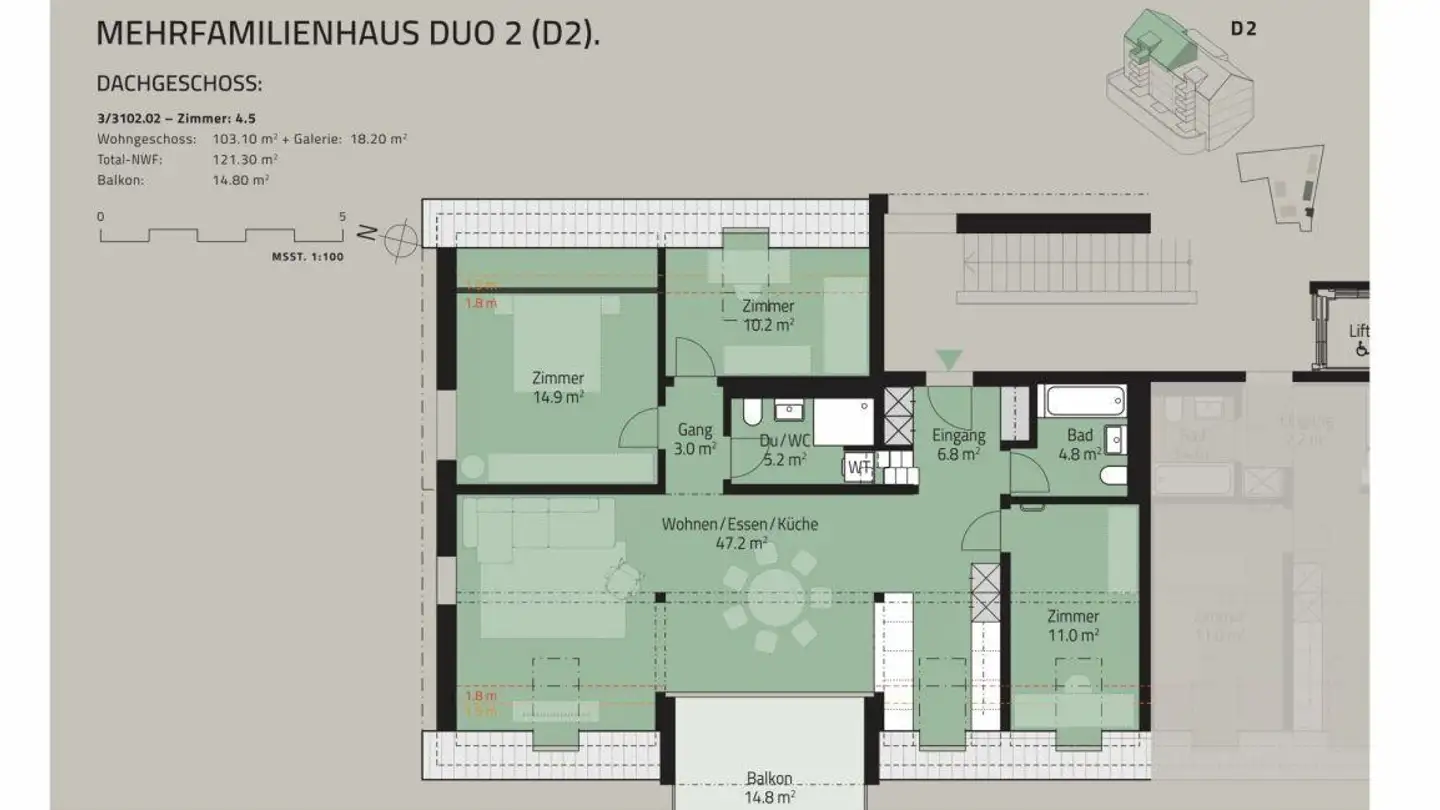 Appartamento in vendita - Kühneguetstrasse 3, 8717 Benken SG - Foto 4