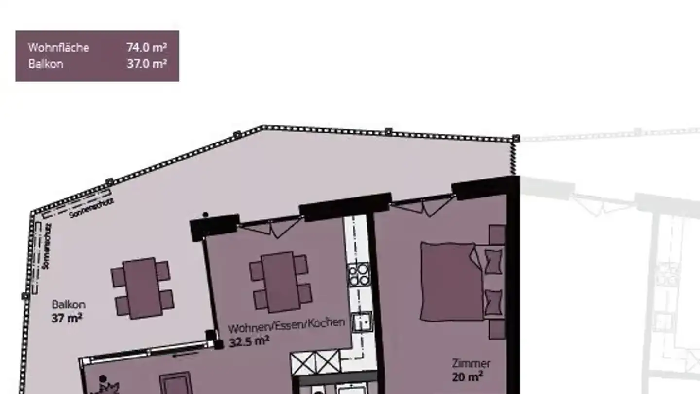 Apartment for rent - Jungfraustrasse 6, 4665 Oftringen - Photo 3