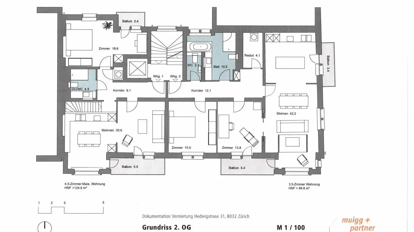 Apartment for rent - Hedwigstrasse 31, 8032 Zürich - Photo 3
