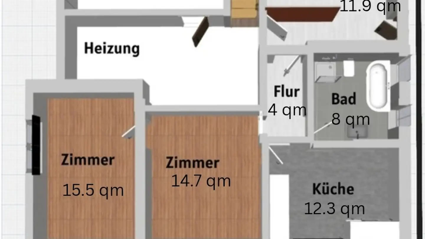 Appartement à louer - 6233 Büron - Photo 2