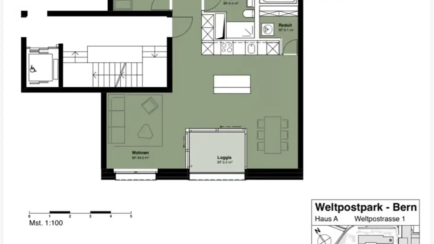 Apartment for rent - Weltpoststrasse 1, 3015 Bern