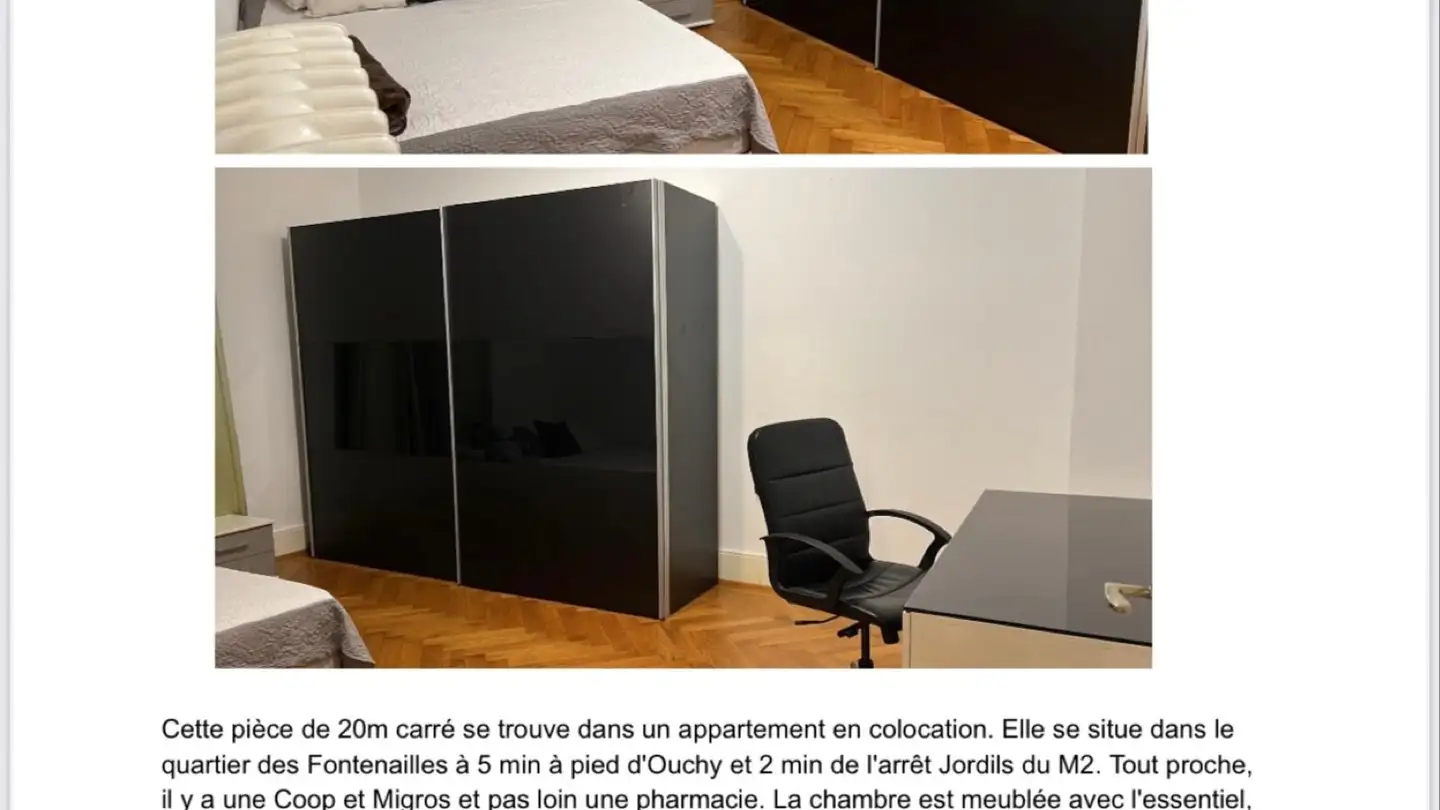 Single room for rent - 1007 Lausanne
