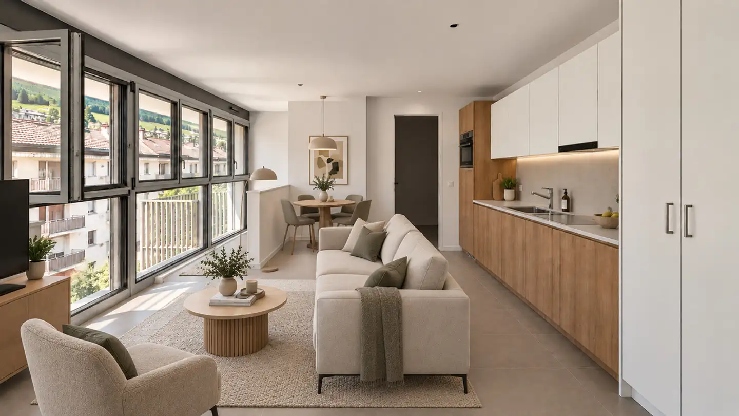 Wohnung mieten - Avenue De France 13, 3960 Sierre - Foto 4