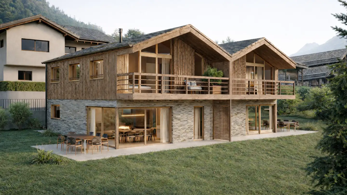 Maison en terrasse à vendre - 1934 Le Châble VS