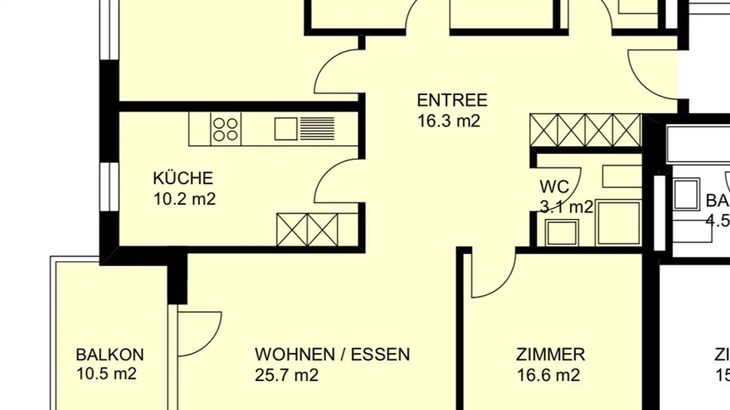Stanza singola in affitto - Benziwilstrasse 14, 6020 Emmenbrücke - Foto 4