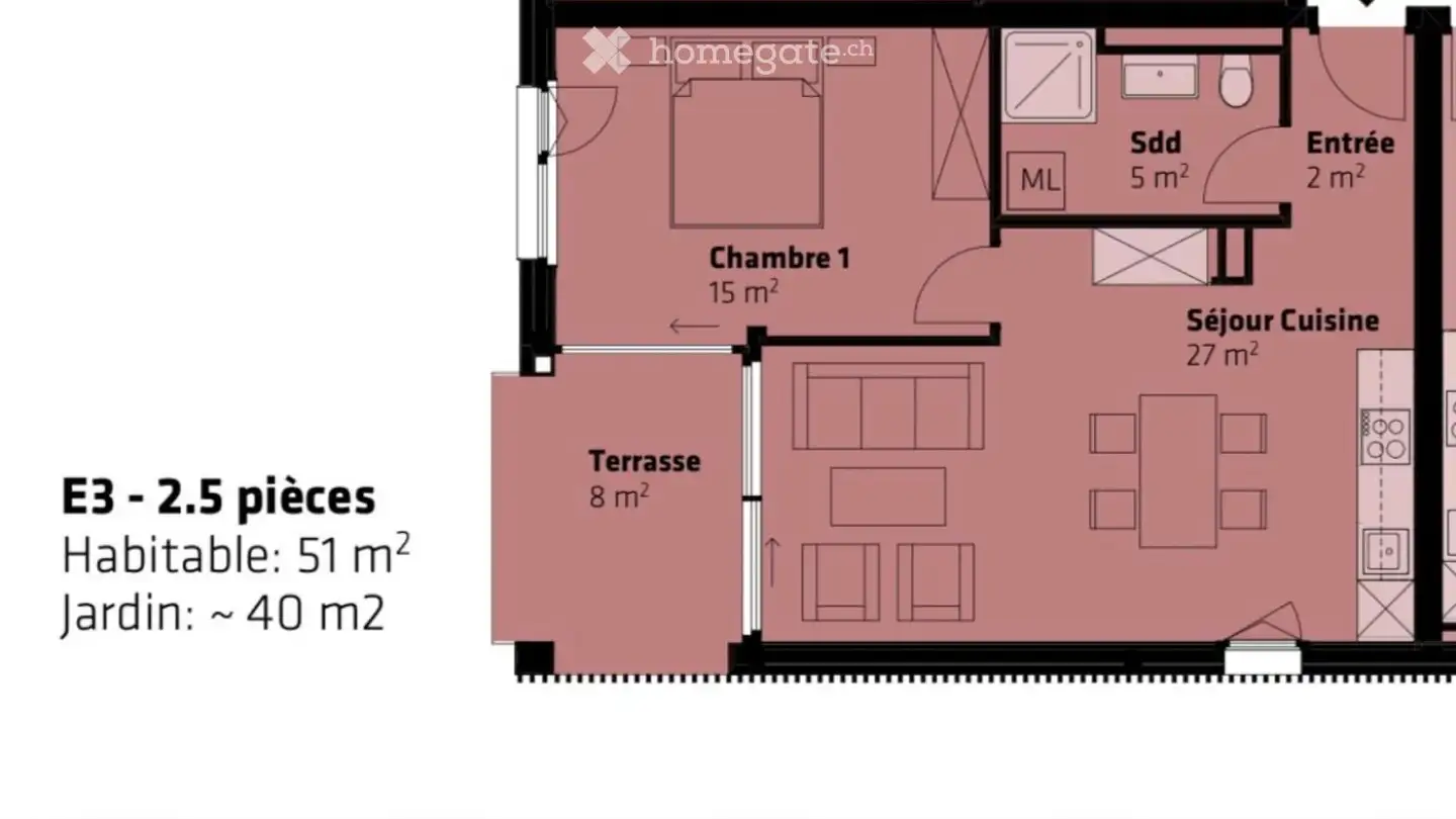 Appartamento in affitto - Chemin De Cocagne 6, 1030 Bussigny - Foto 3