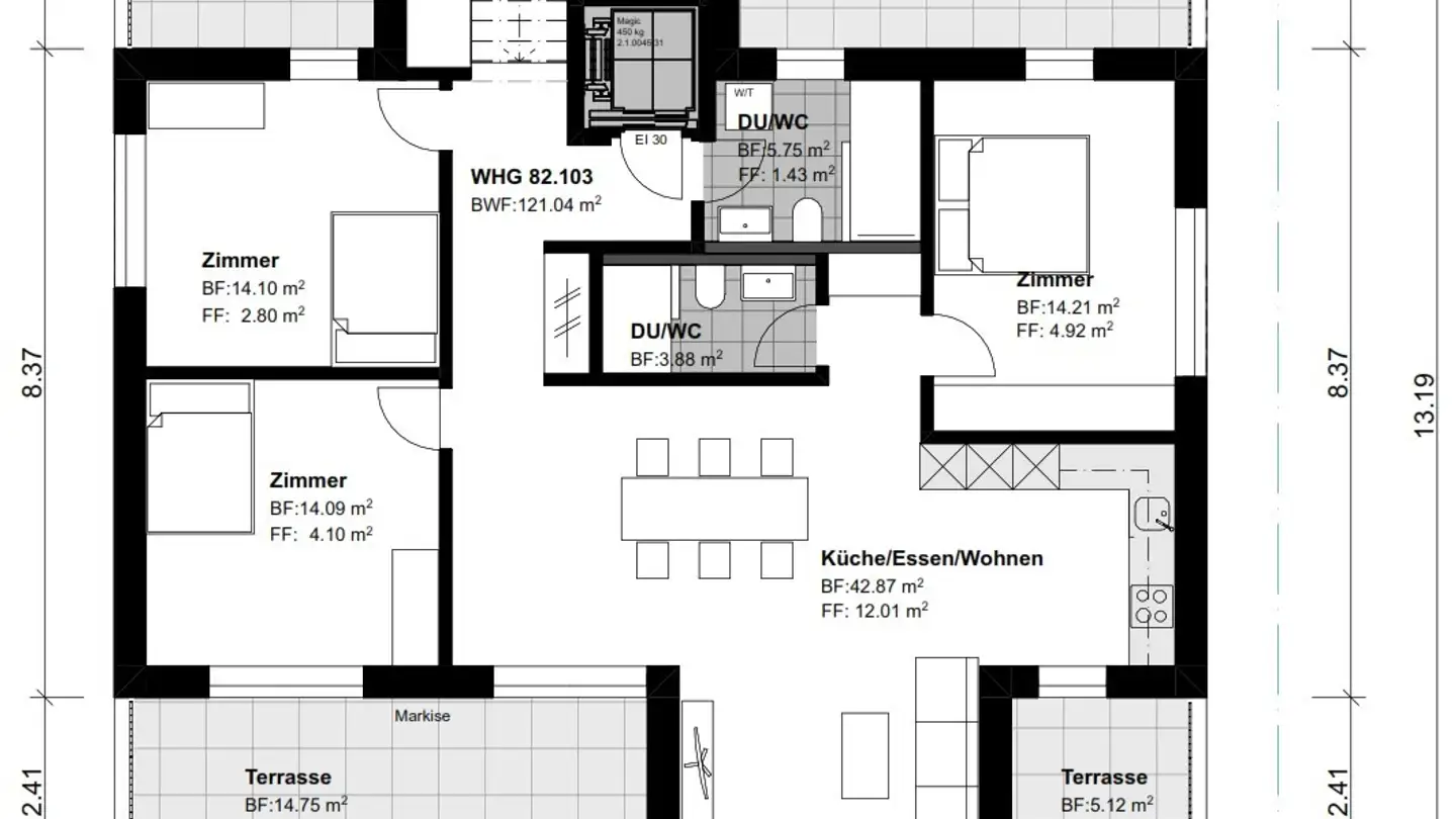 Penthouse for rent - Usterstrasse 82, 8600 Dübendorf - Photo 3