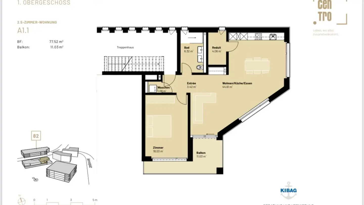 Wohnung mieten - Dorfstrasse 82, 4612 Wangen b. Olten - Foto 2
