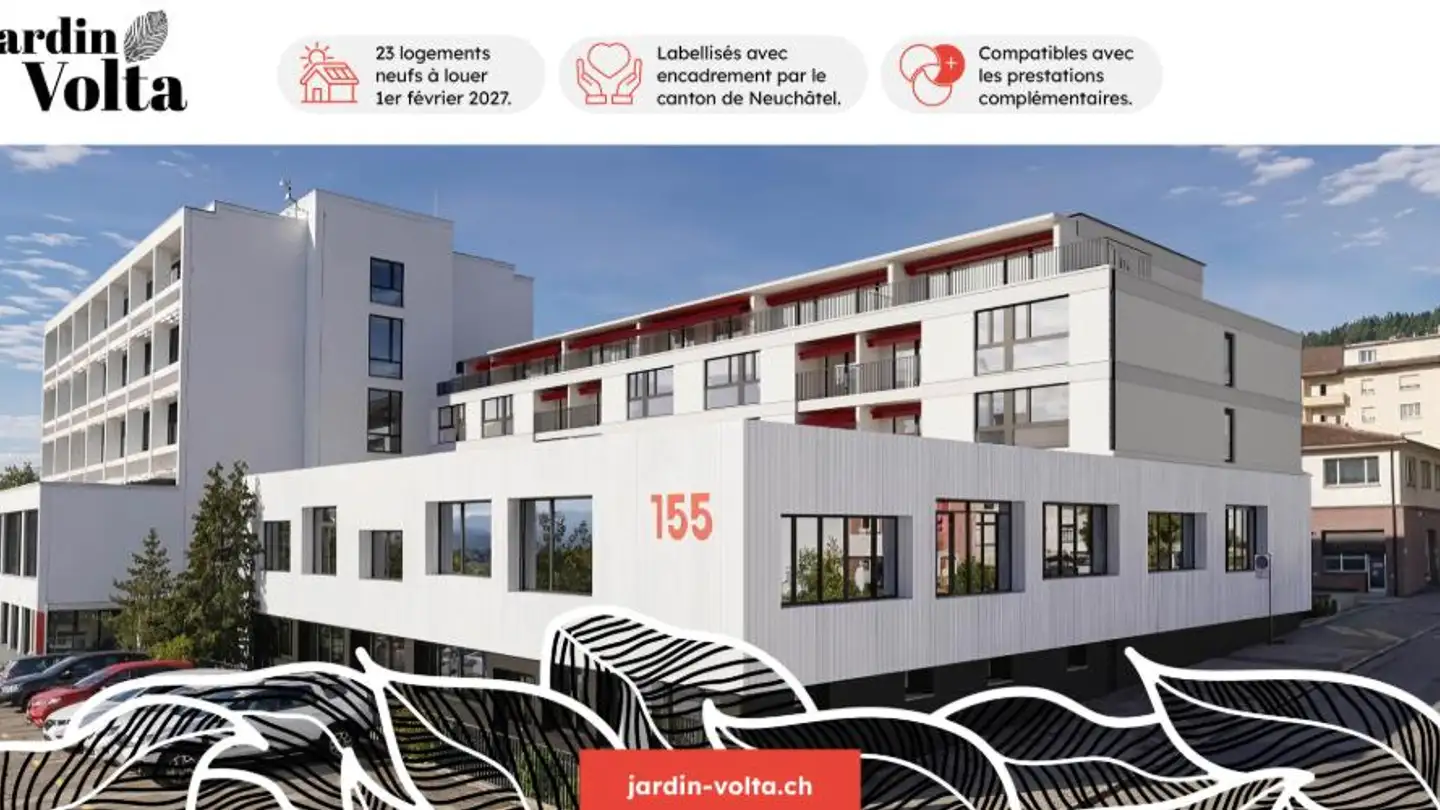 Appartement à louer - Rue Jardinière 155, 2300 La Chaux-de-Fonds