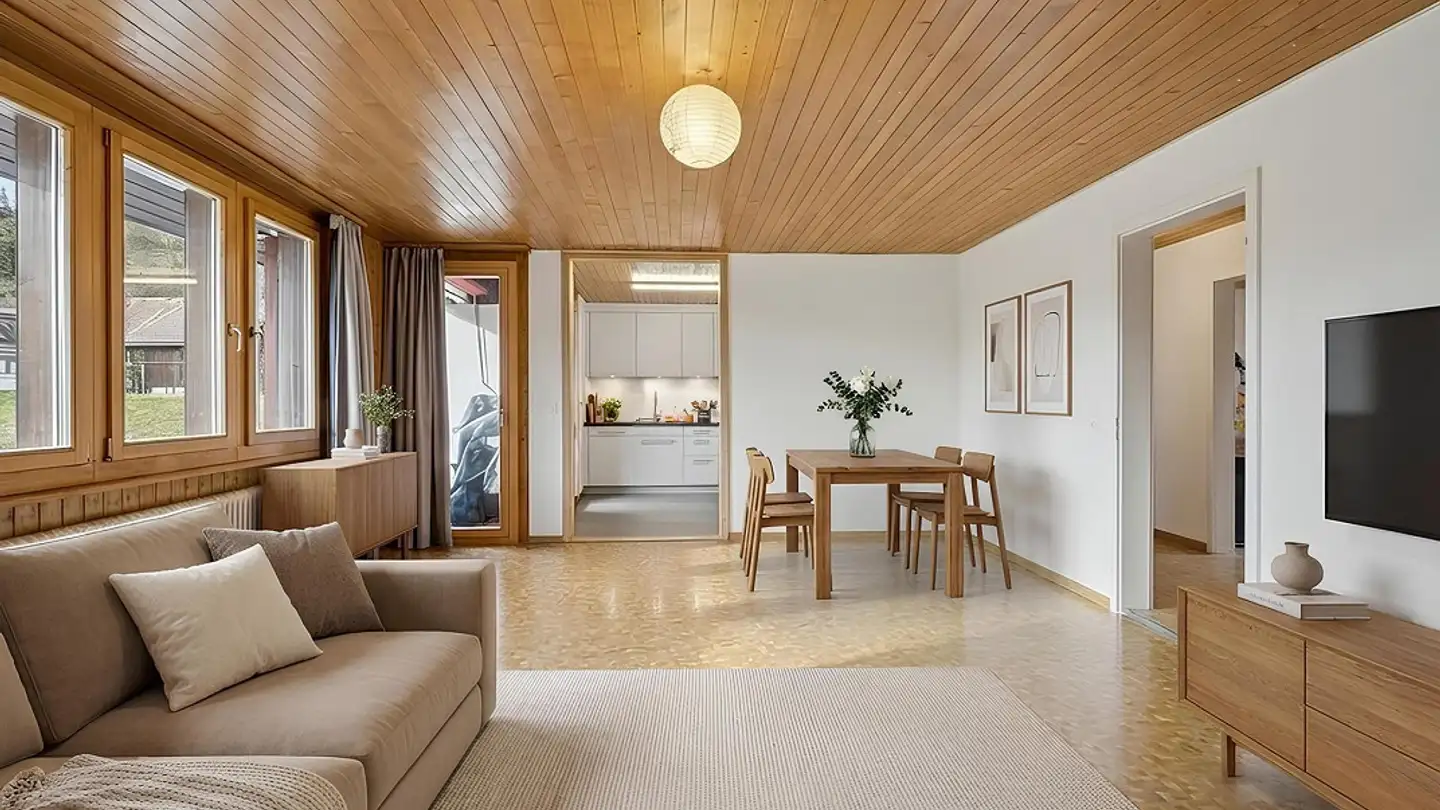 Appartement à louer - Dorf 194, 3766 Boltigen - Photo 3