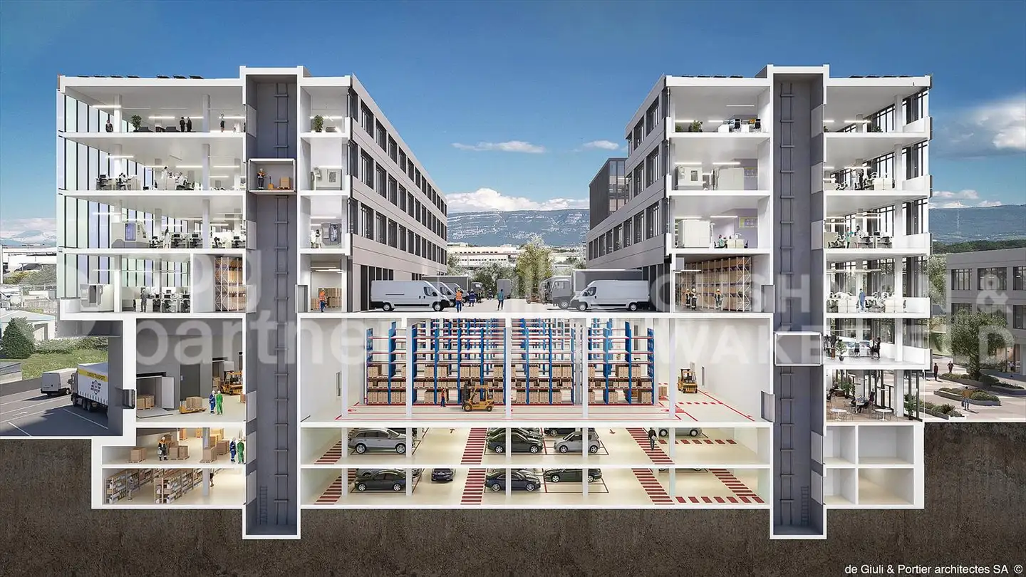 Gewerbe mieten - Rue Du Pré-Bouvier 31, 1242 Satigny