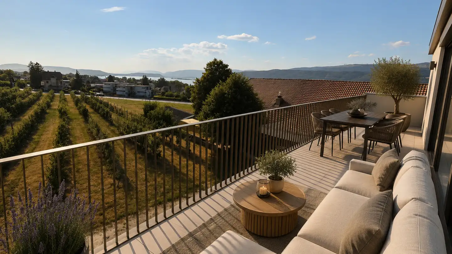 Attique à louer - Frenschenbergstrasse 6, 2575 Gerolfingen - Photo 2