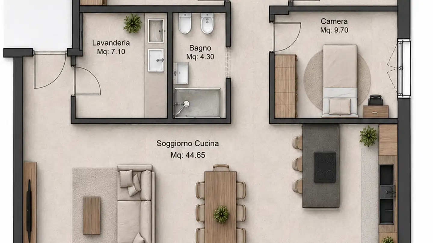 Appartamento in vendita - Via Al Chioso 8, 6934 Bioggio - Foto 3